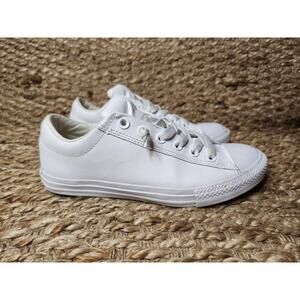 CONVERSE CT STREET SLIP-ON All White Shoes Junior Size 6 637687C Casual School